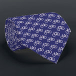 自転車パターン ネクタイ<br><div class="desc">白い自転車パターンタイとの紫色。</div>