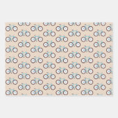 自転車パターン ラッピングペーパーシート (正面2)