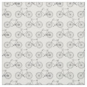 自転車パタ図解入りの、写真付きのーン自転車アウトライン ファブリック (見本)