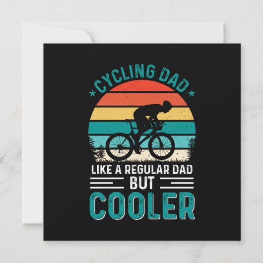 自転車パパ 招待状 (正面)