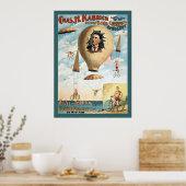 自転車パラシュート法～ヴィンテージ演奏ポスター ポスター (キッチン)