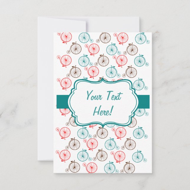自転車パーソナライズされたカード (正面)