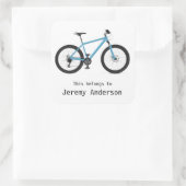 自転車パーソナライズされたシール スクエアシール (バッグ)