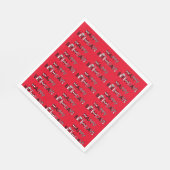 自転車パーソナライズされたテーマのタイル状グラフィック誕生日 スタンダードランチョンナプキン (角)