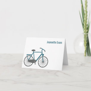 自転車パーソナライズされたノートカード ノートカード