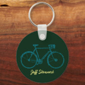 自転車パーソナライズされた キーホルダー (正面)