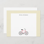 自転車パーソナライズで平らなNotecard ノートカード (正面/裏面)