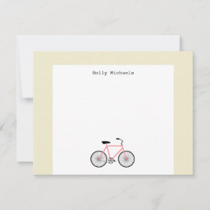 自転車パーソナライズで平らなNotecard ノートカード