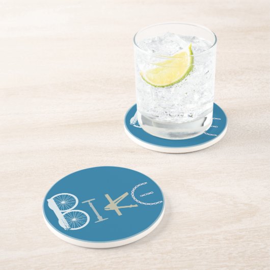 自転車パーツからの自転車の言葉自転車スポーツファン コースター (側面)