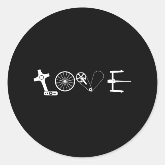 自転車パーツラブサイクルサイクリング ラウンドシール (正面)