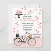 自転車パーティー 招待状 (裏面)