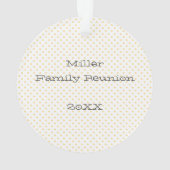 自転車ファミリー懇親会年花ロケーションおもしろい オーナメント (裏面)