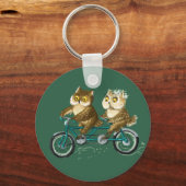 自転車フクロウ キーホルダー (正面)