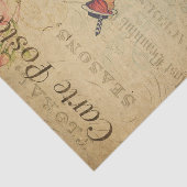 自転車フランスのと犬のデコパージュのエフェメラ 薄葉紙 (詳細)