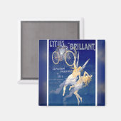 自転車フランスの用広告磁石(1900) マグネット (正面/裏面)