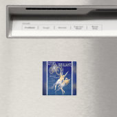 自転車フランスの用広告磁石(1900) マグネット (インサイチュ (食洗機))