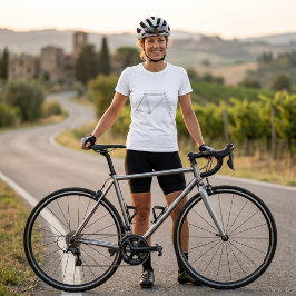 自転車フレームジオメトリーダイアグラム Tシャツ