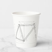 自転車フレームジオメトリ図 紙コップ (裏面)