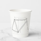 自転車フレームジオメトリ図 紙コップ (正面)