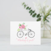 自転車フローラブーケスクリ考えるプトフォント ポストカード (スタンド正面)