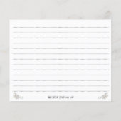 自転車フローラレシピカード (裏面)