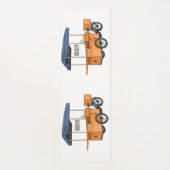 自転車フードカートの漫画イラスト ヨガマット (正面)