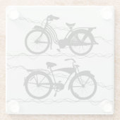 自転車ブラック1 ガラスコースター (裏面)