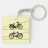 自転車ブラック1 キーホルダー (裏面)