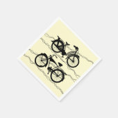 自転車ブラック1 スタンダードカクテルナプキン (角)