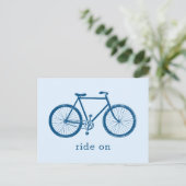 自転車ブルーバイク ポストカード (スタンド正面)