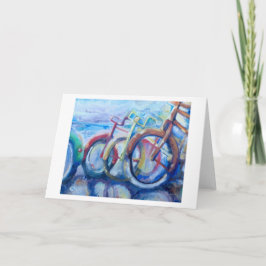 自転車プリントグリーティングカード カード