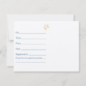 自転車ベビーシャワーの招待状 招待状 (裏面)