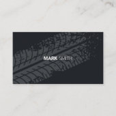 自転車ホイールプリントブラックシンプルブラックパターン 名刺 (正面)