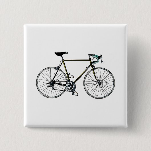 自転車ボタン 缶バッジ (正面)