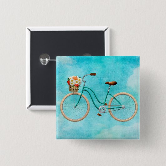 自転車ボタン 缶バッジ (正面&裏面)