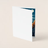 自転車ポスターの葉書 箔カード (正面)