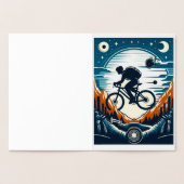 自転車ポスターの葉書 箔カード (内部)