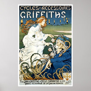 自転車ポスター グリフィス サイクリング プリント バイキング アート