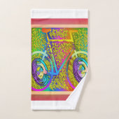 自転車ポリコットン バスタオルセット (ハンドタオル)