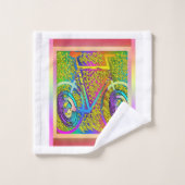 自転車ポリコットン バスタオルセット (ウォッシュタオル)