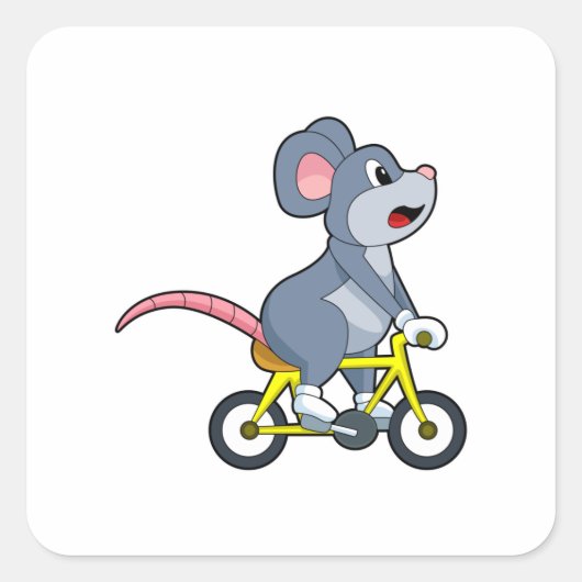 自転車マウス スクエアシール (正面)
