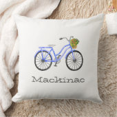 自転車マッキナックアイランドファミリーフラワーロケーション クッション (ブランケット)