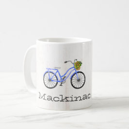 自転車マッキナックアイランドファミリーフラワーロケーション コーヒーマグカップ