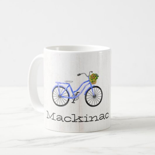 自転車マッキナックアイランドファミリーフラワーロケーション コーヒーマグカップ (正面左)