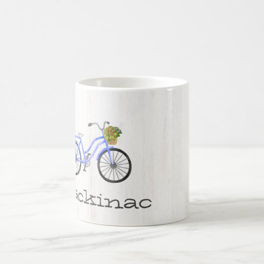 自転車マッキナックアイランドファミリーフラワーロケーション コーヒーマグカップ (中央)