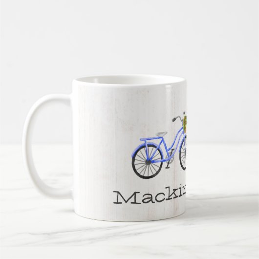 自転車マッキナックアイランドファミリーフラワーロケーション コーヒーマグカップ (左)