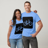 自転車マーク - ブラック Tシャツ (ユニセックス)