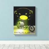 自転車ミニキャンパーマークIIデザインUFOプロモーション2 キャンバスプリント (インサイチュ (ウッドフロア))