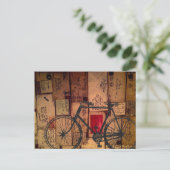 自転車メッセンジャーポストカード ポストカード (スタンド正面)