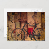 自転車メッセンジャーポストカード ポストカード (正面/裏面)